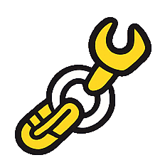 Haken und Laschen zur Befestigung Icon