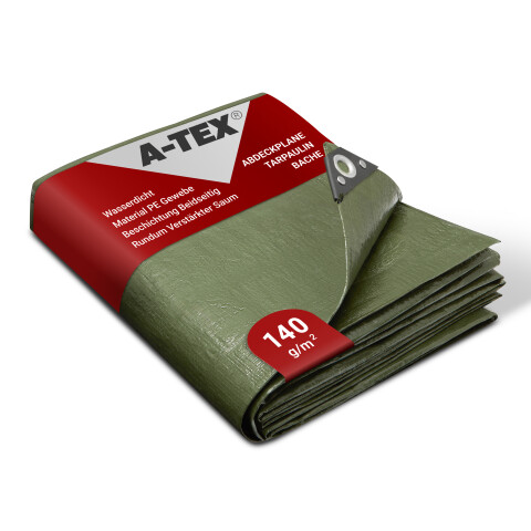 Abdeckplane Gewebeplane 140 g/qm 3 x 4 m grün